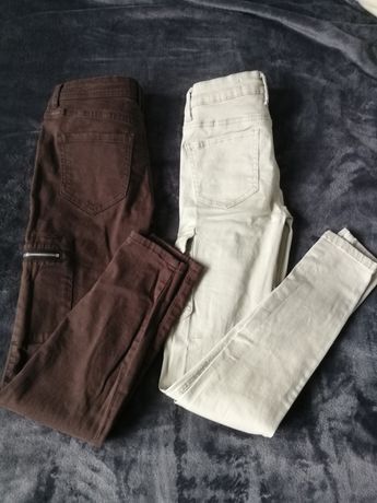 2 pary spodni z kieszeniami skinny