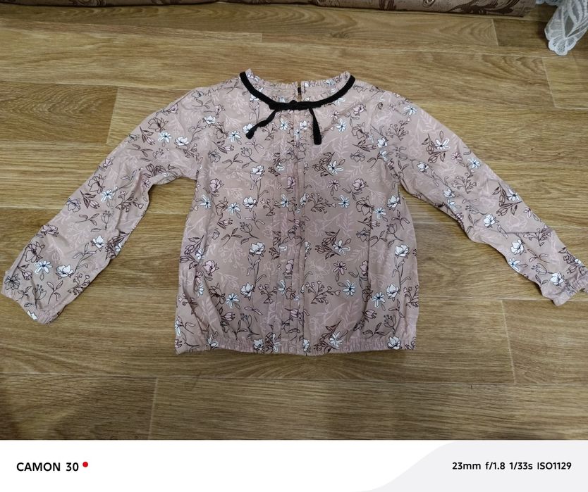 Стильна блузка  для маленької принцеси 110р.