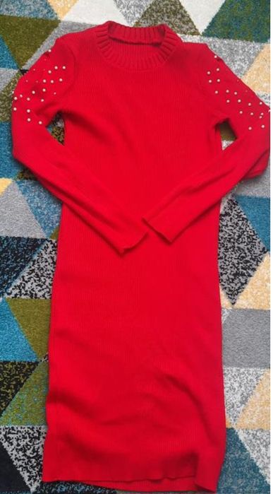 Плаття на осінь,  сукня тепла, в'язане плаття