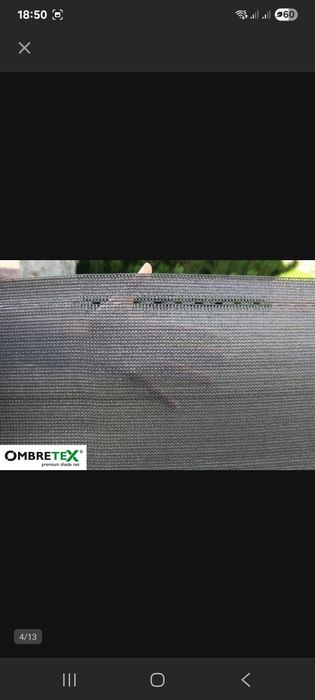 Siatka Cieniująca Mata 1,5x10m 95% Maskującą Na Płot Grafit Grafitowa