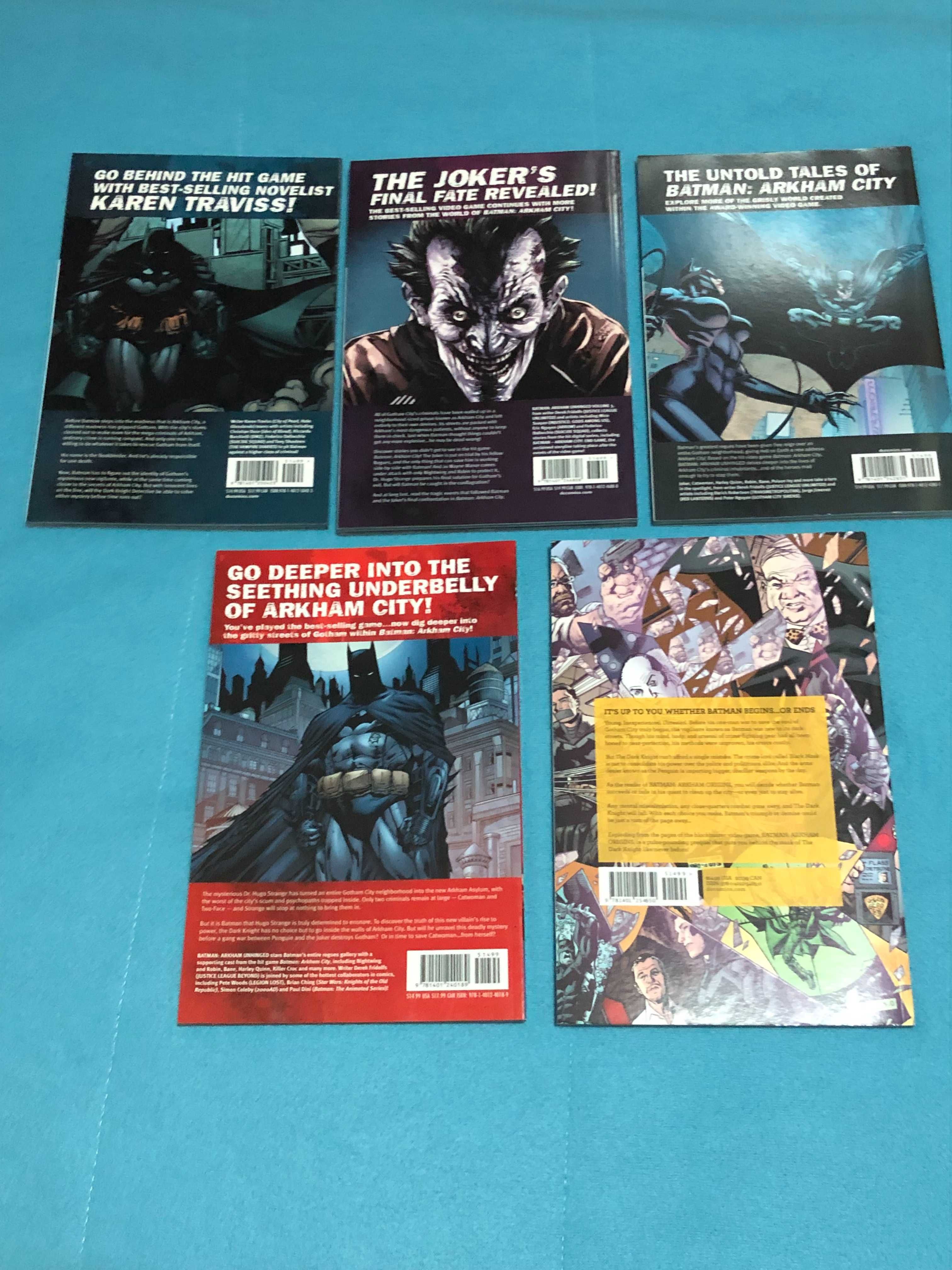 Batman Arkhman City Unhinged e Arkham Origins DC comics