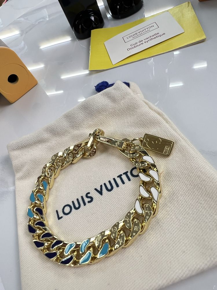 Браслет LOUIS VUITTON x NBA lv Gold / Blue