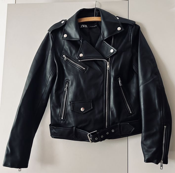Nowa kurtka ramoneska ZARA typu biker z eko skóry