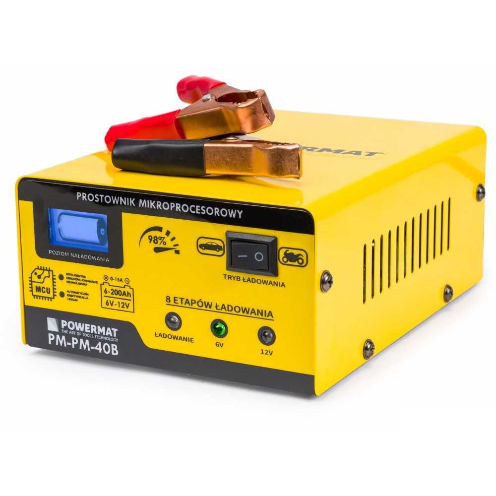 Prostownik mikroprocesorowy akumulatorowy 6/12V PM-PM-40B NOWY