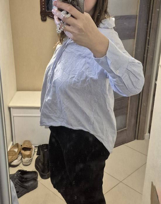 Koszula damska oversize w paski Zara r. L