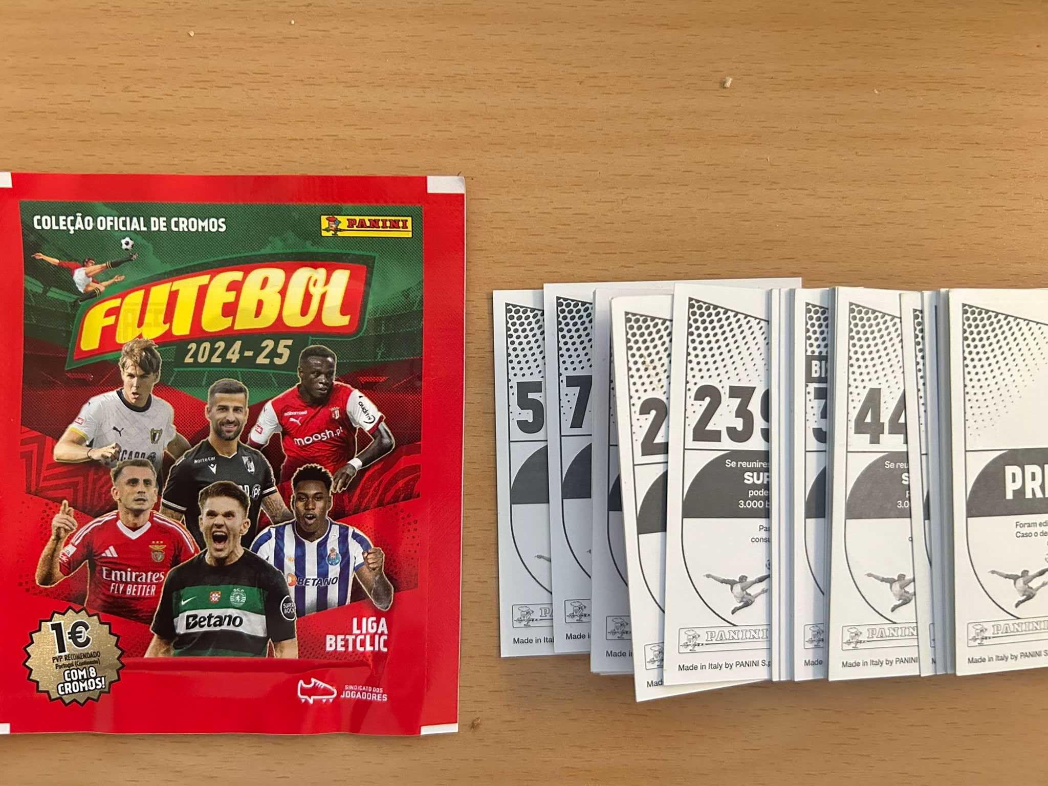 Venda e troca de cromos PANINI da Caderneta Futebol 2024-25