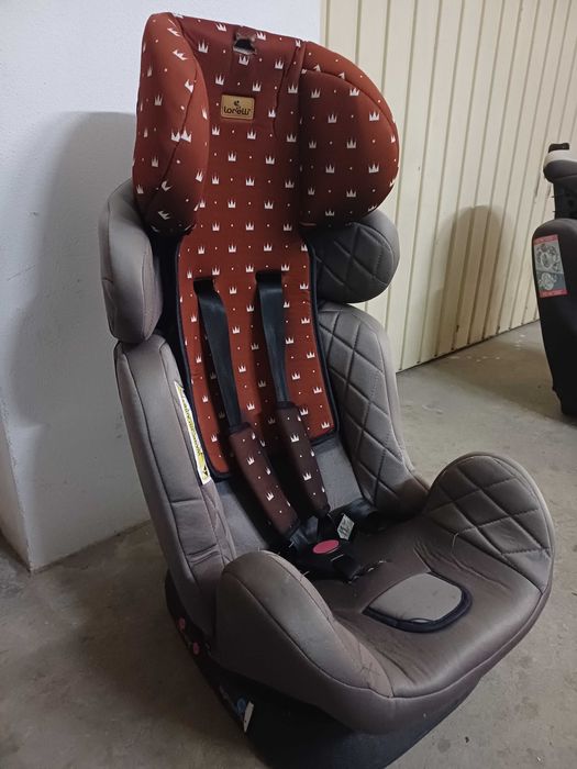 Cadeira auto Lorelli cinza e vermelha