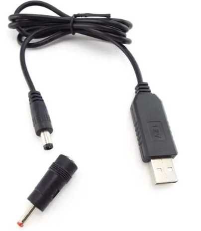 Кабель для роутера USB DC 12V DC 5,5x2,1 mm з перехідником на 3.5 мм