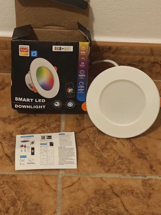 Luz Led  pata tecto 10w RGB