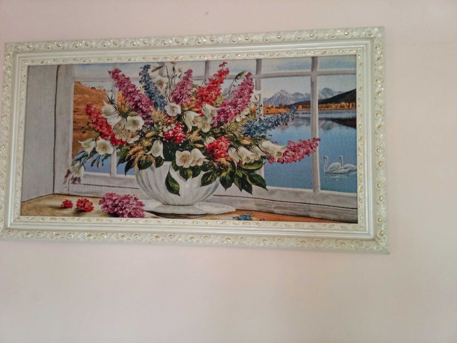 Большая картина гобелен в итальянском стиле