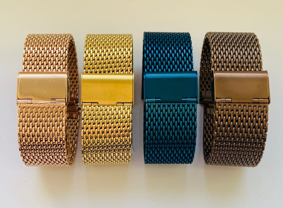 Золотой браслет ремешок черный Huawei на часы для Casio, Garmin, SMART