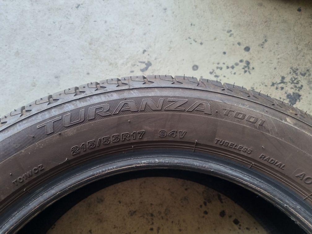 215/55/17 94V Bridgestone Turanza T001  7mm