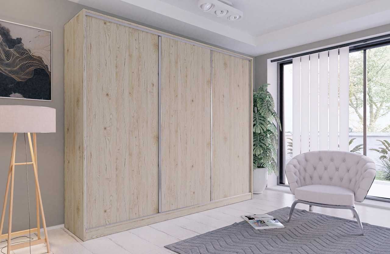 150x205x56 Szafa przesuwna Silver Sonoma