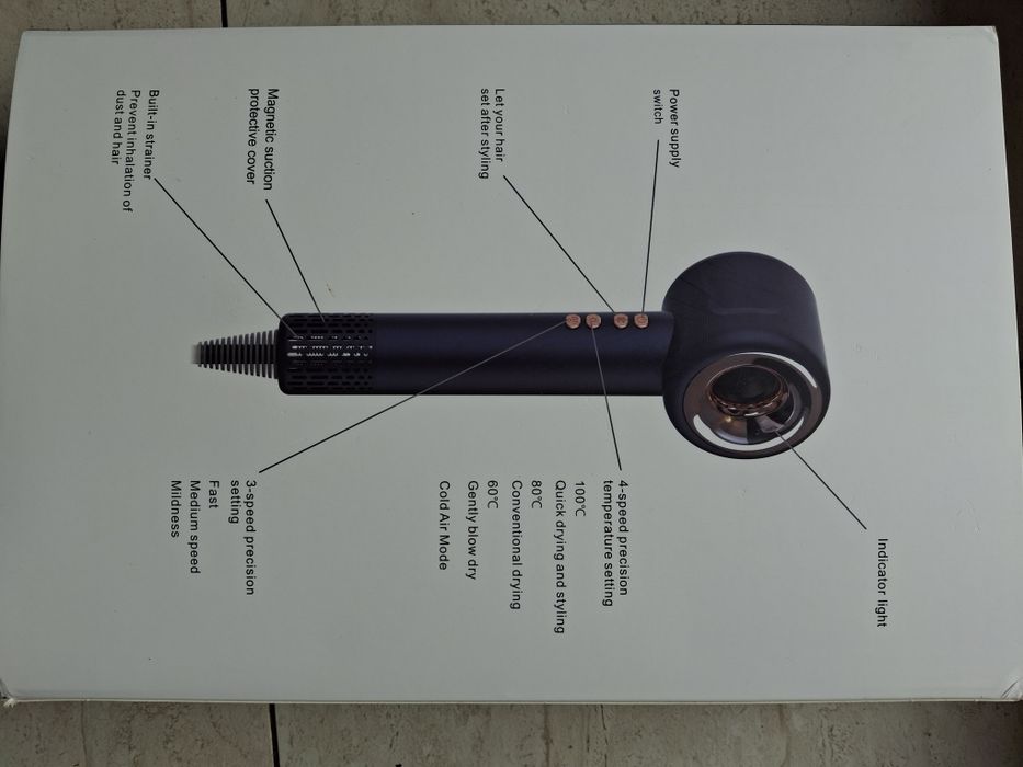 Suszarka do włosów z dyfuzorem wielofunkcyjna