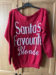 Sweter świąteczny Boohoo S/M 36/38 Santas favourite blonde