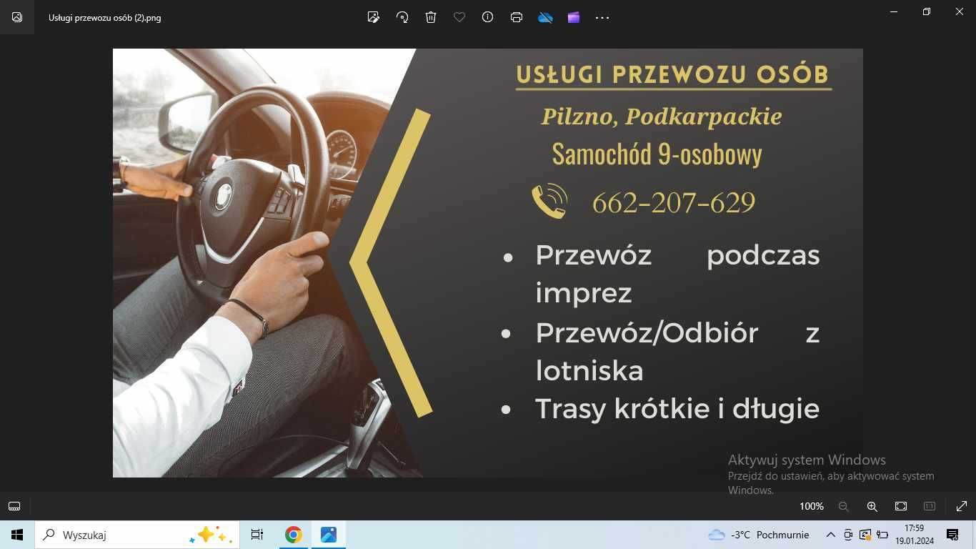 Usluga przewozu osób