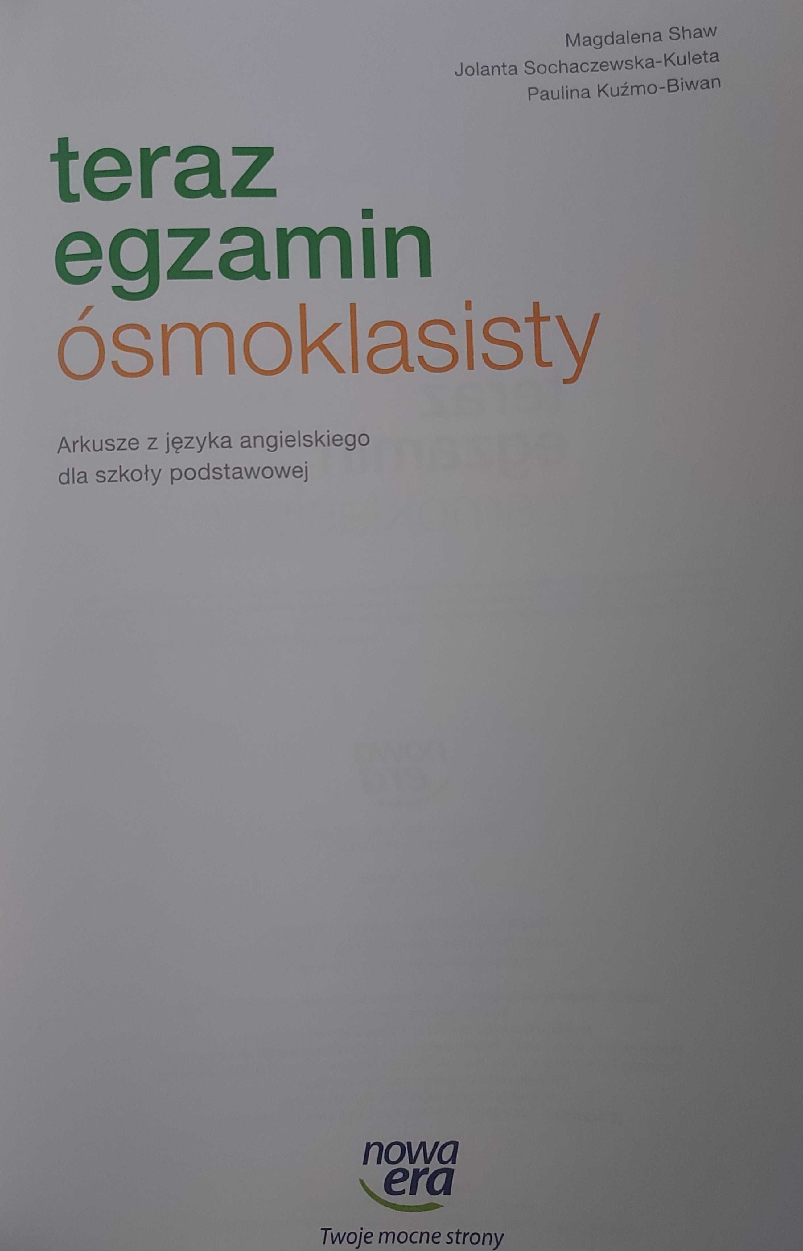 Teraz egzamin ósmoklasisty angielski arkusze nowa era