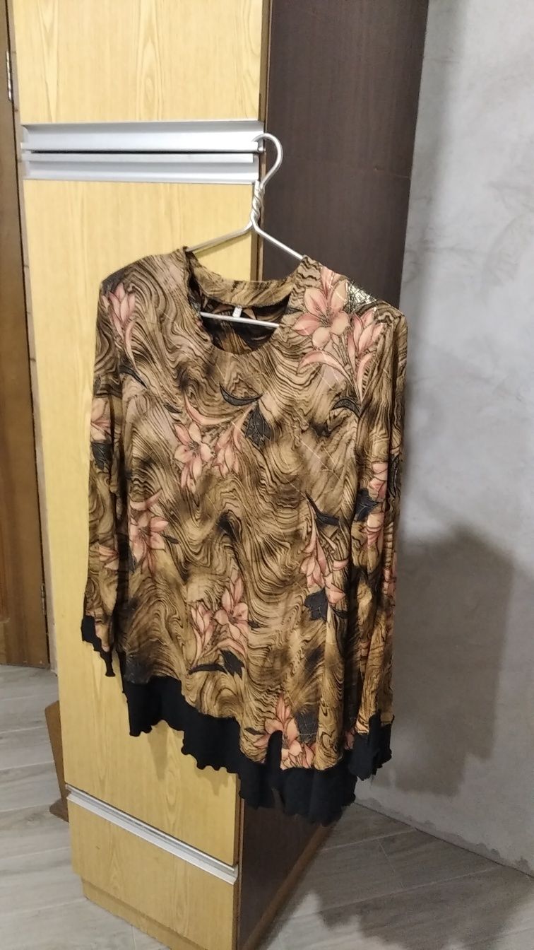 Блуза женская рубашка кофточка Большой размер XXXL