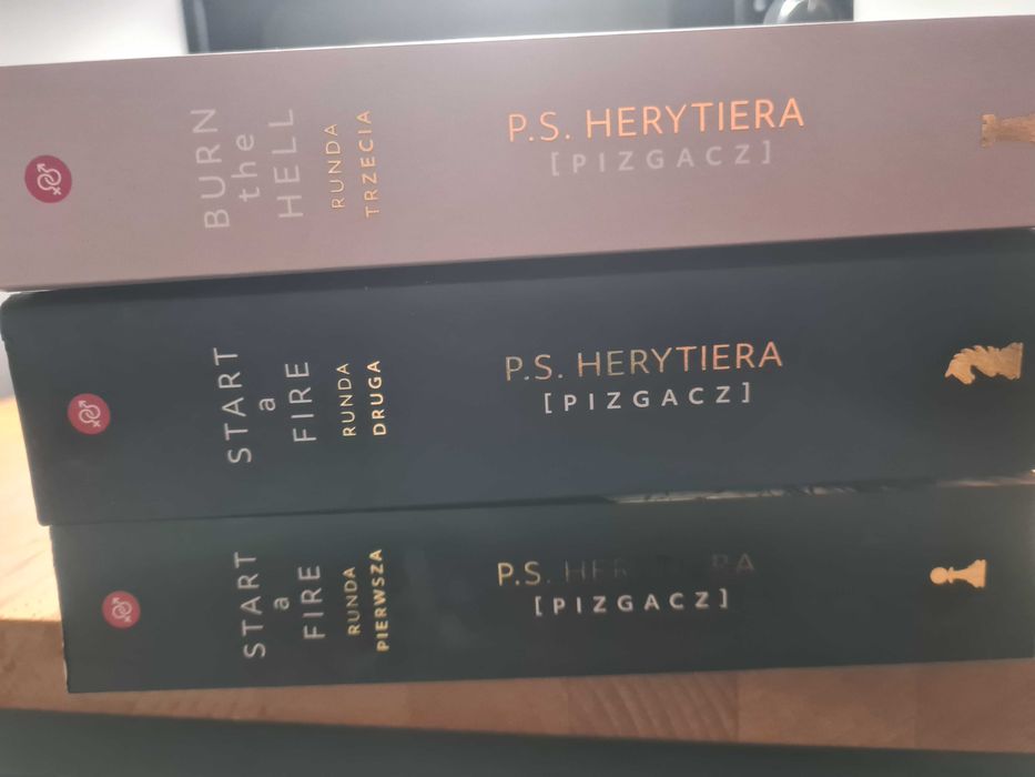 Start a fire PS Herytiera Pizgacz Trylogia Hell Burn the Hell zestaw 3