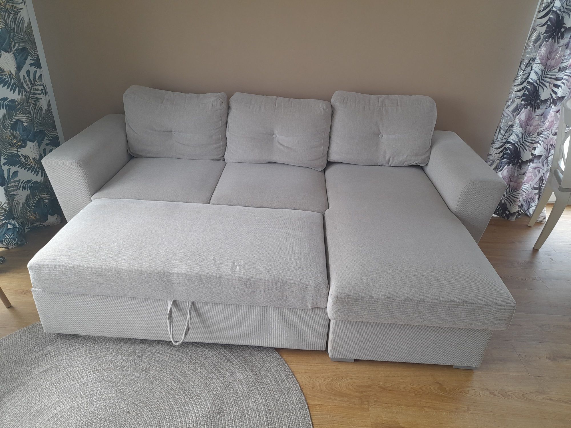 Sofa rozkładana -kolor piaskowy