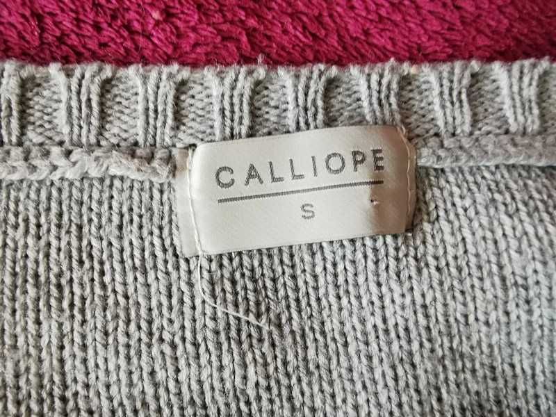 Sweter Calliope szary z białym napisem jak nowy