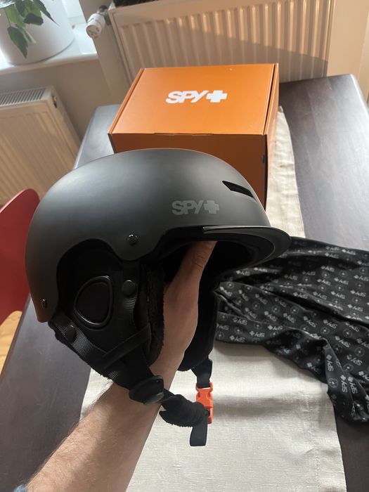 Kask snowboardowy SPY rozm. 59-61 cm czarno- pomarańczowy
