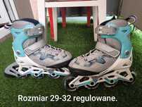 Rolki dziecięce OXELO 29-32 regulowane.