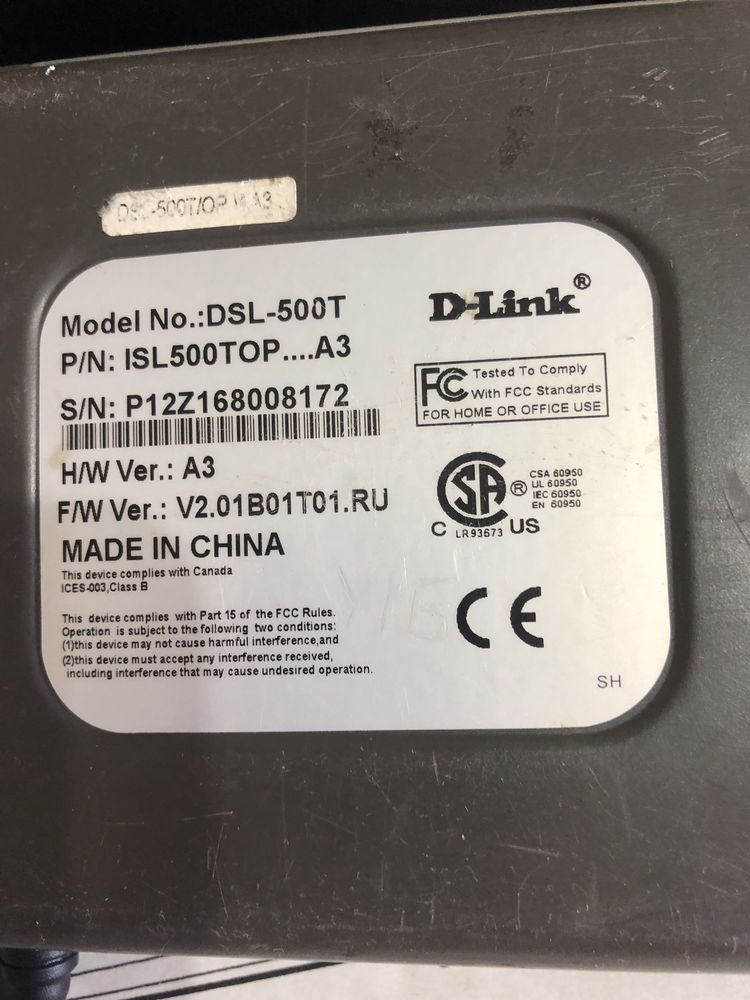 Asus GX 1008B, D-Link DSL-500T, TP-Link TD-8816