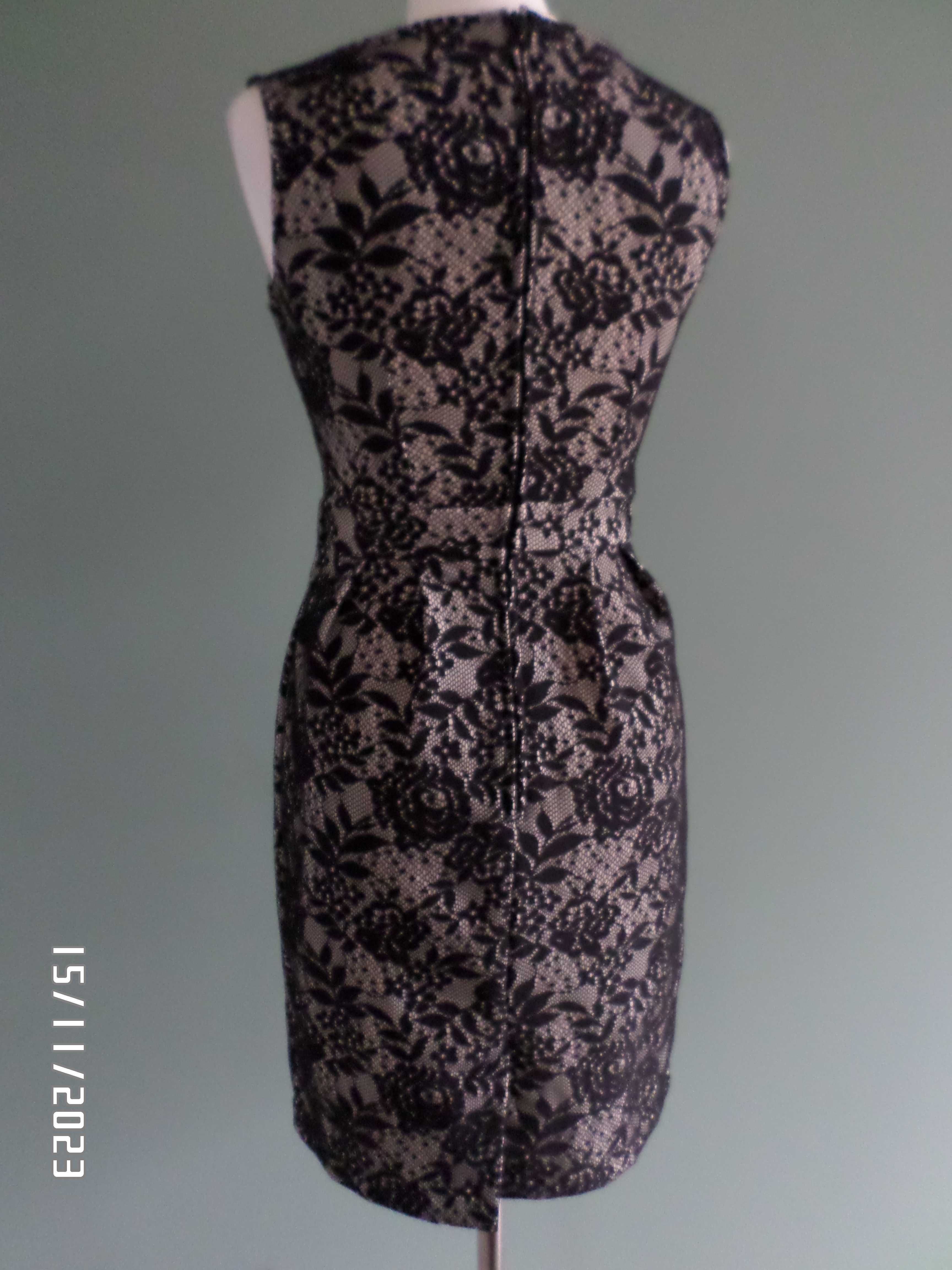 sukienka marki Orsay w kolorze czarnym- rozmiar 38-S/M