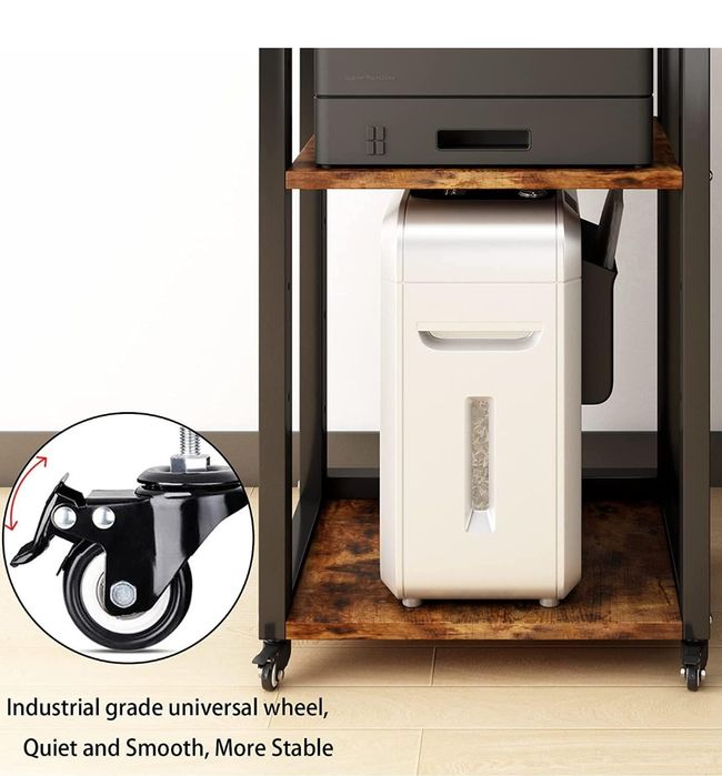 PUNCIA Stolik do drukarki, z regulacją wysokości