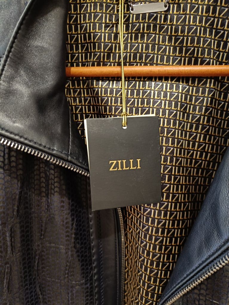 Продам мужскую кожаную куртку Zilli 52р(Франция)