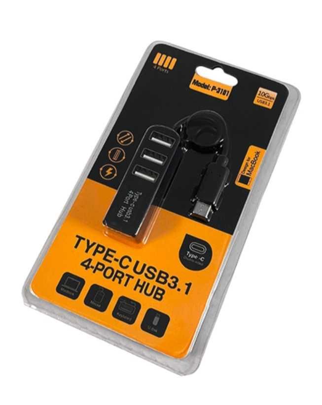 USB-хаб USB 3.1 Type-C на 4 порта USB 2.0