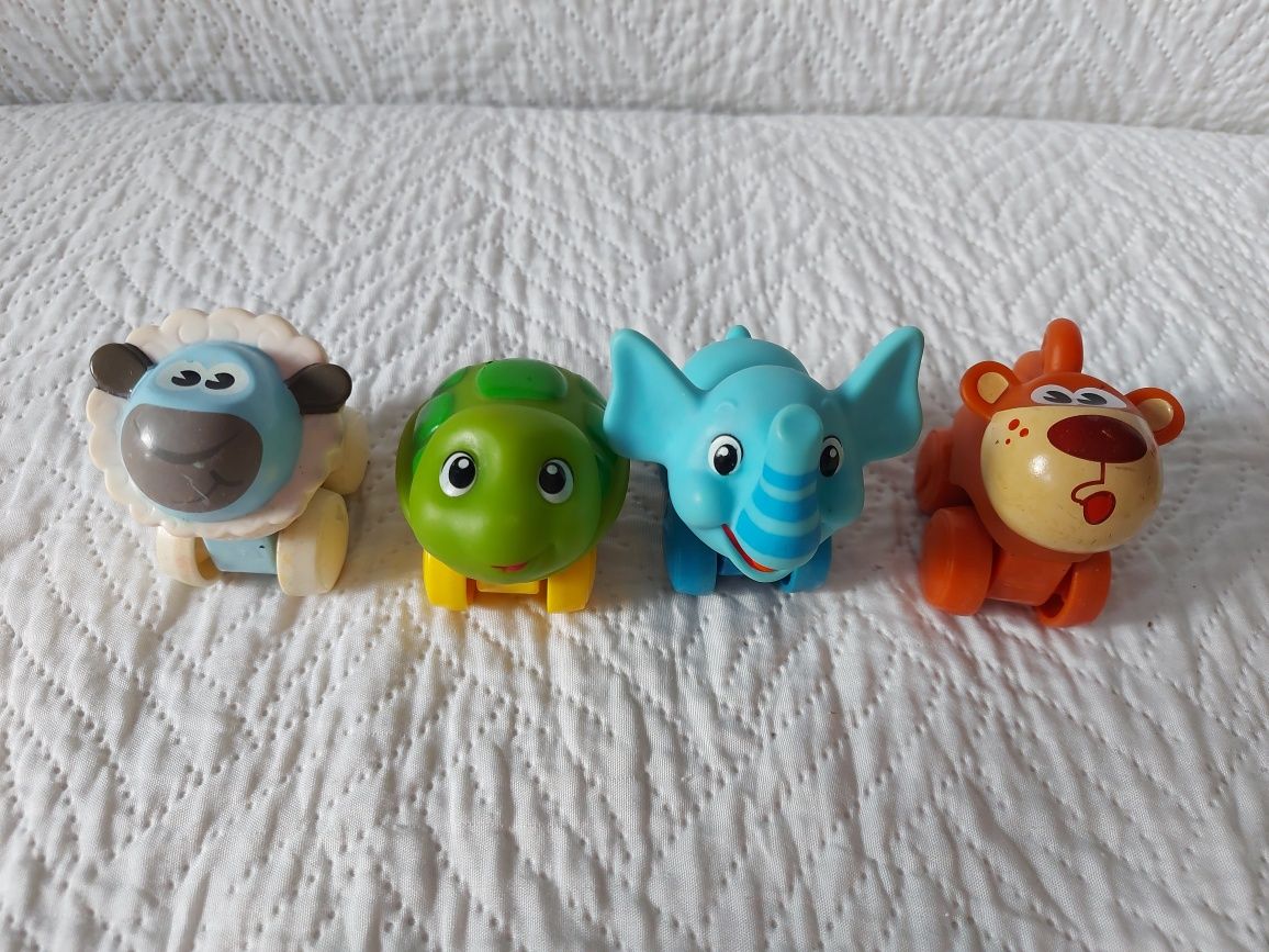Małe pojazdy zabawki Hasbro figurki zwierzeta słoń małpa owca żółw