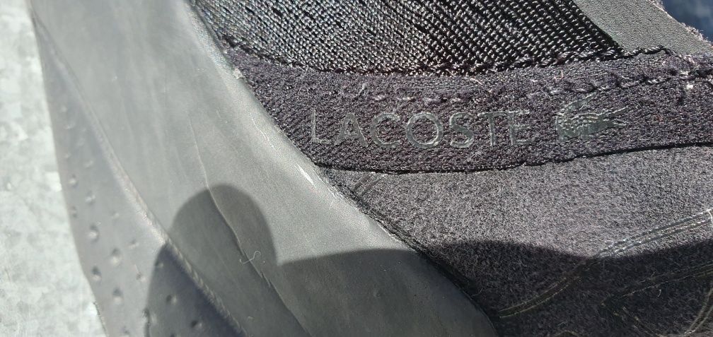 Buty męskie czarne LACOSTE oryginalne rozmiar 43 wkładka 27,6cm używan