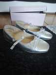 Baleriny pantofelki Nelli Blu 35 srebrne