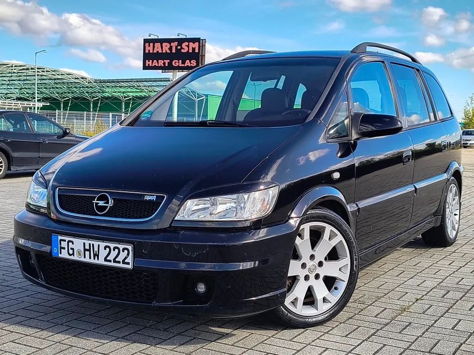Opel Zafira OPC 192KM Klima Alu Webasto 10 Airbag Hak półskóra kubły Recaro 7osob