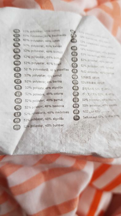 pościel Ikea Odestrad 2x 50x60 195x200 duża poszewka