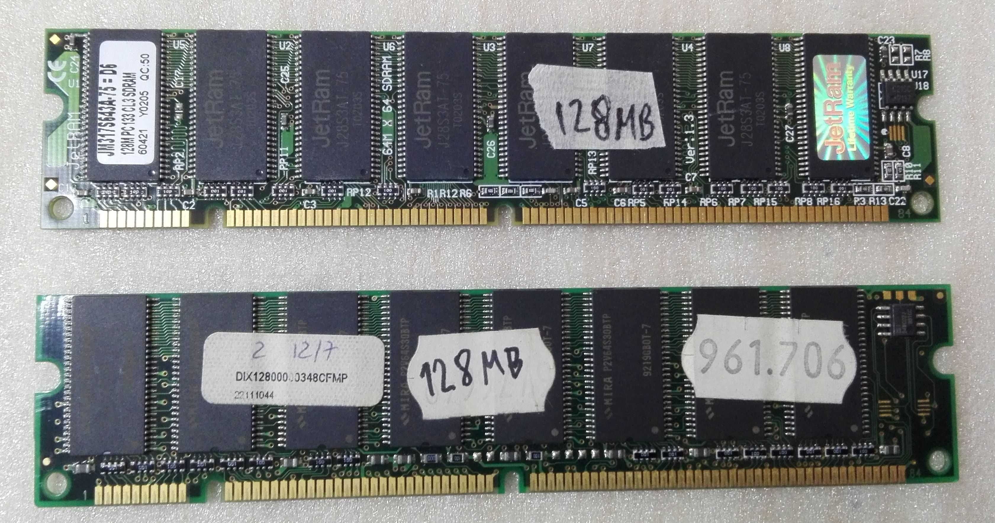 Memórias de 184 e 240 pinos (computadores antigos)