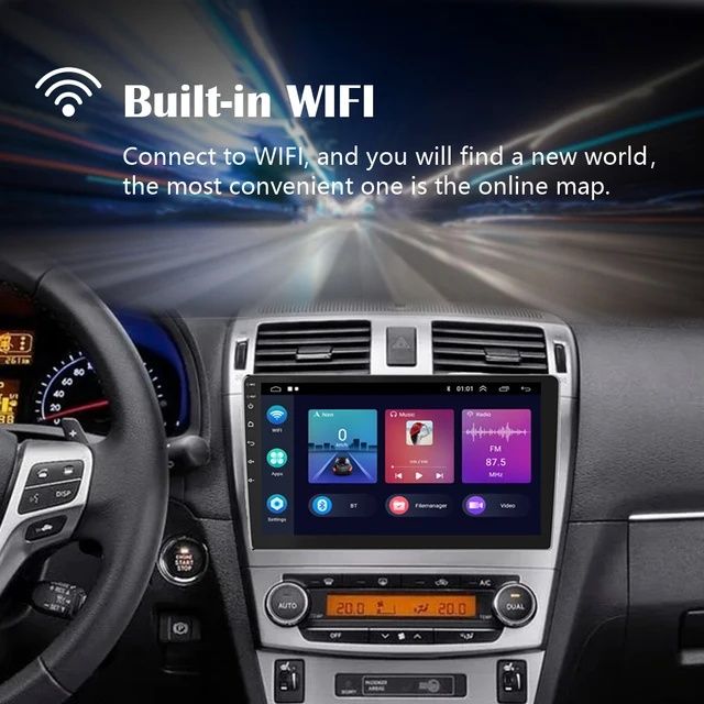 Rádio Android 13 com Carplay 10 polegadas 2/32GB Wi-Fi GPS  NOVO