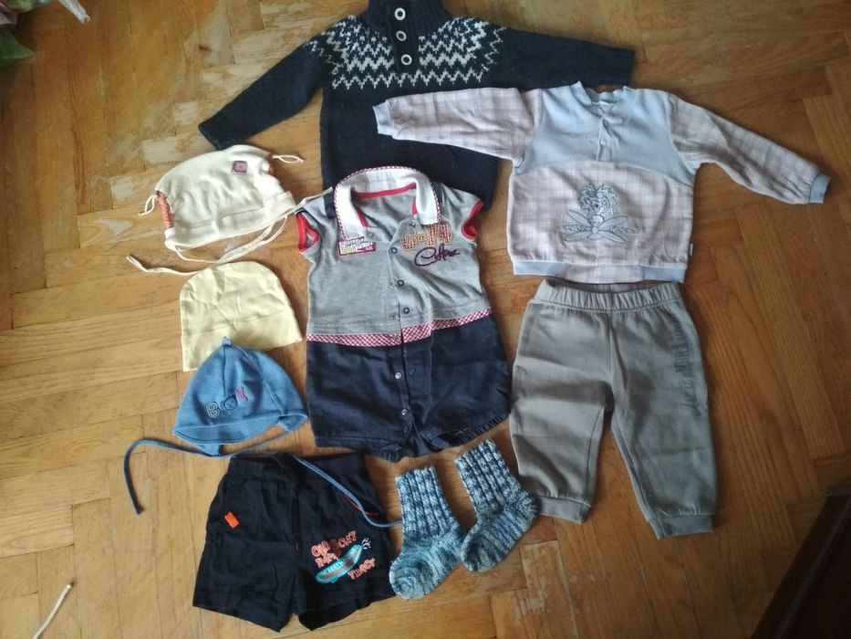 Лот вещей для мальчика 1 - 1,5 года 74-80