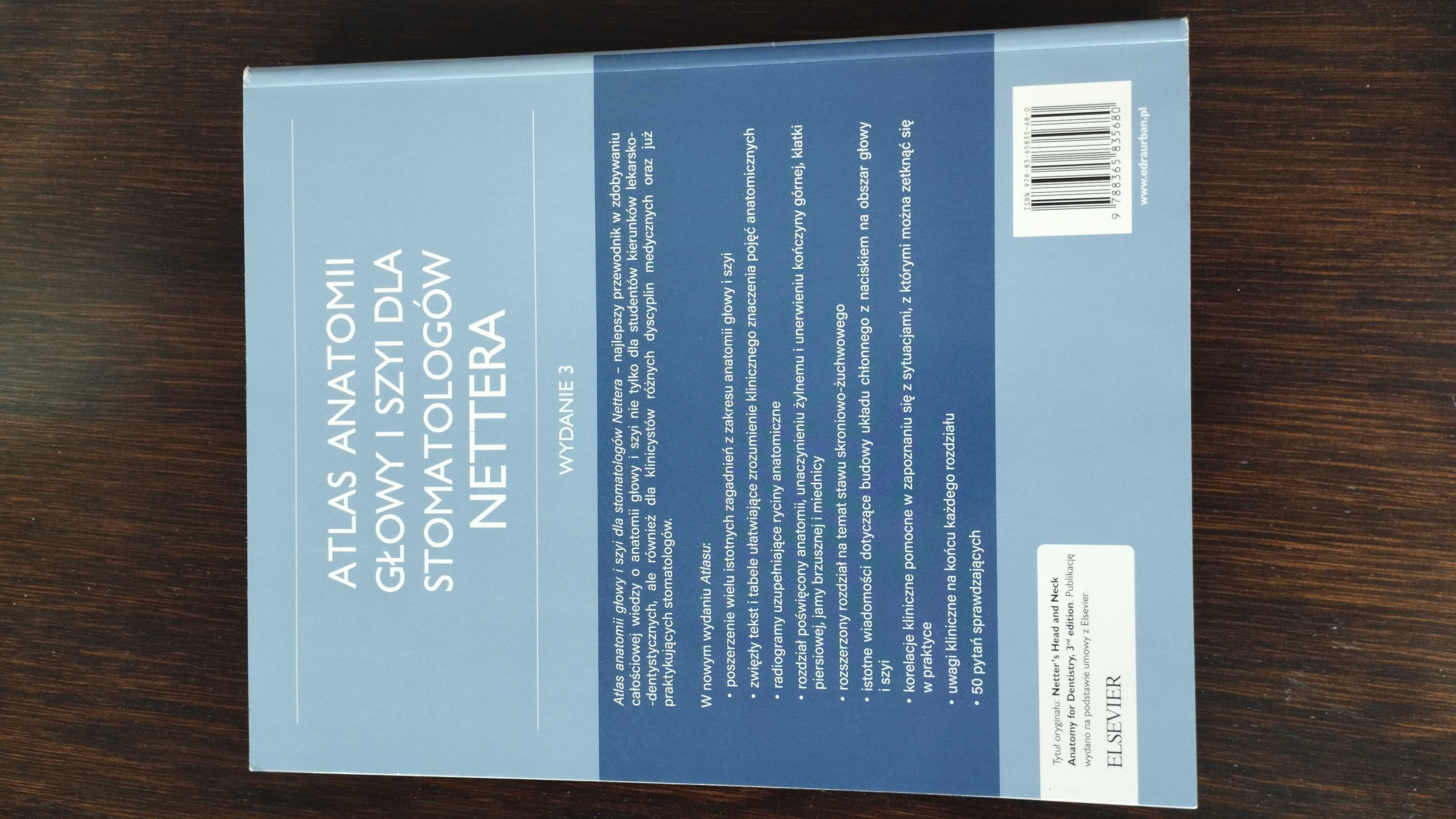 Atlas anatomiczny głowy i szyi dla stomatologów Nettera