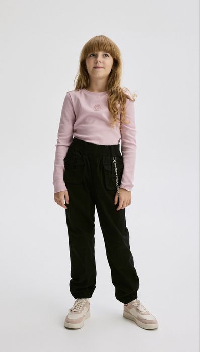 Штани reserved з ланцюжком карго джогери