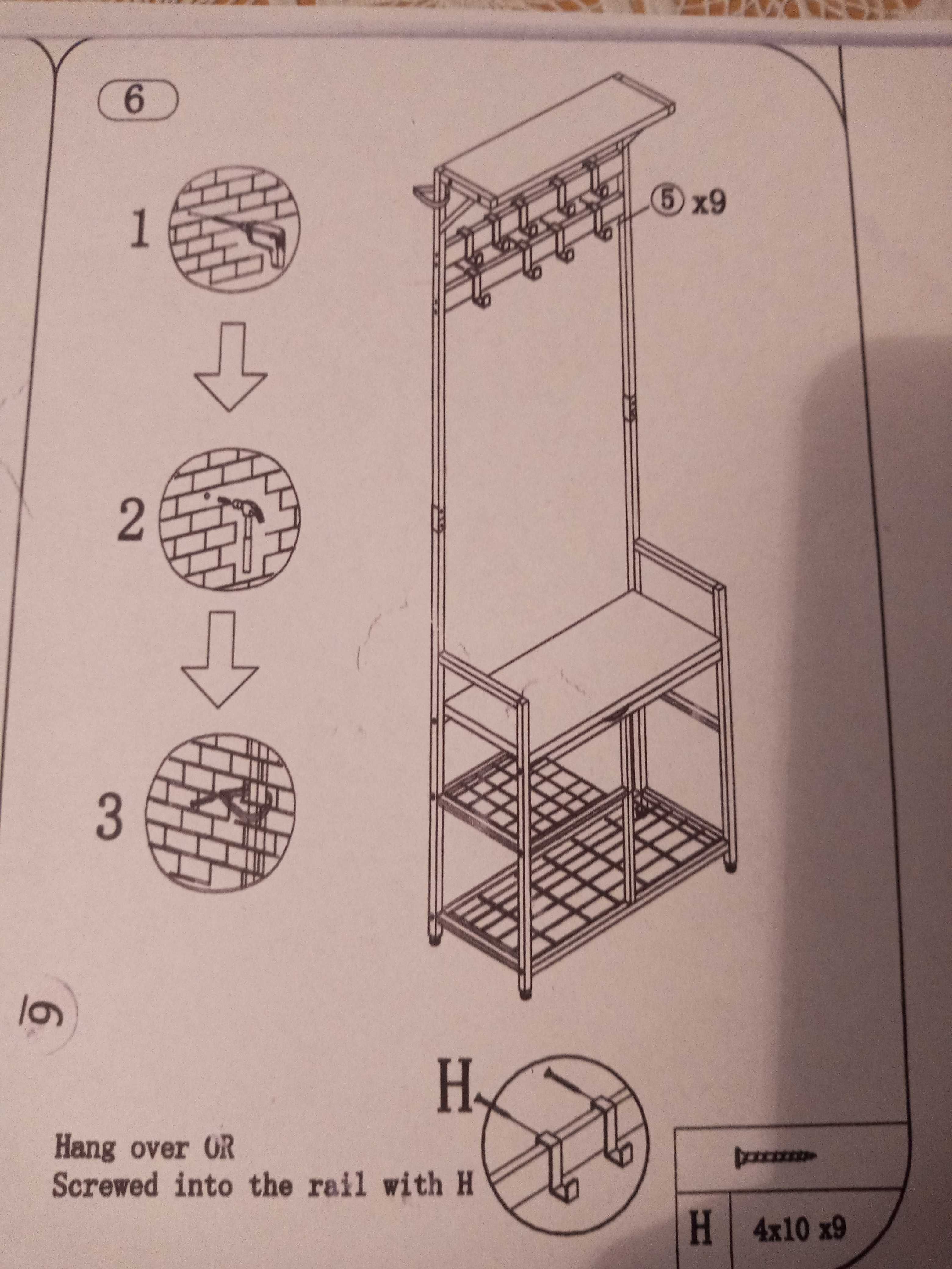 Wieszak na płaszcze Homekoko