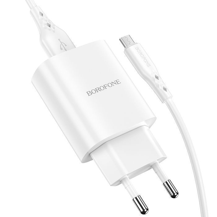 Ładowarka sieciowa BN1 Innovative - USB - 2,1A z kablem USB na Micro