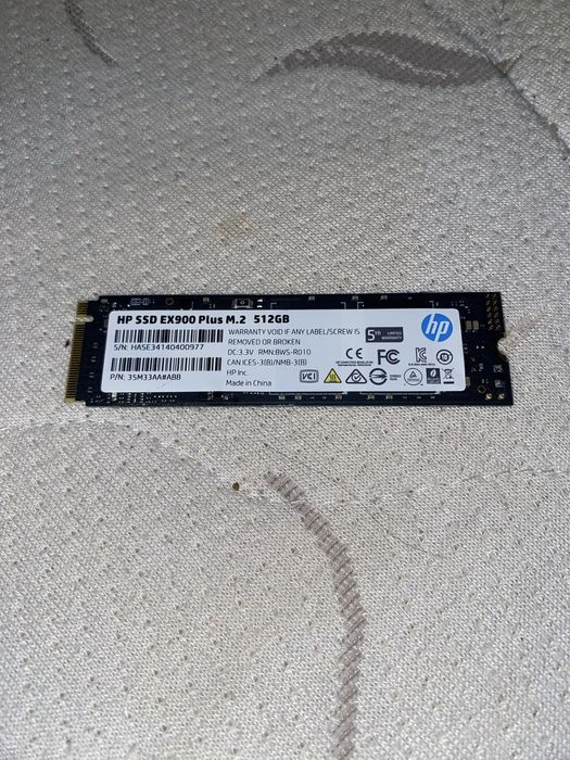 Ssd m2 512 gb HP EX900