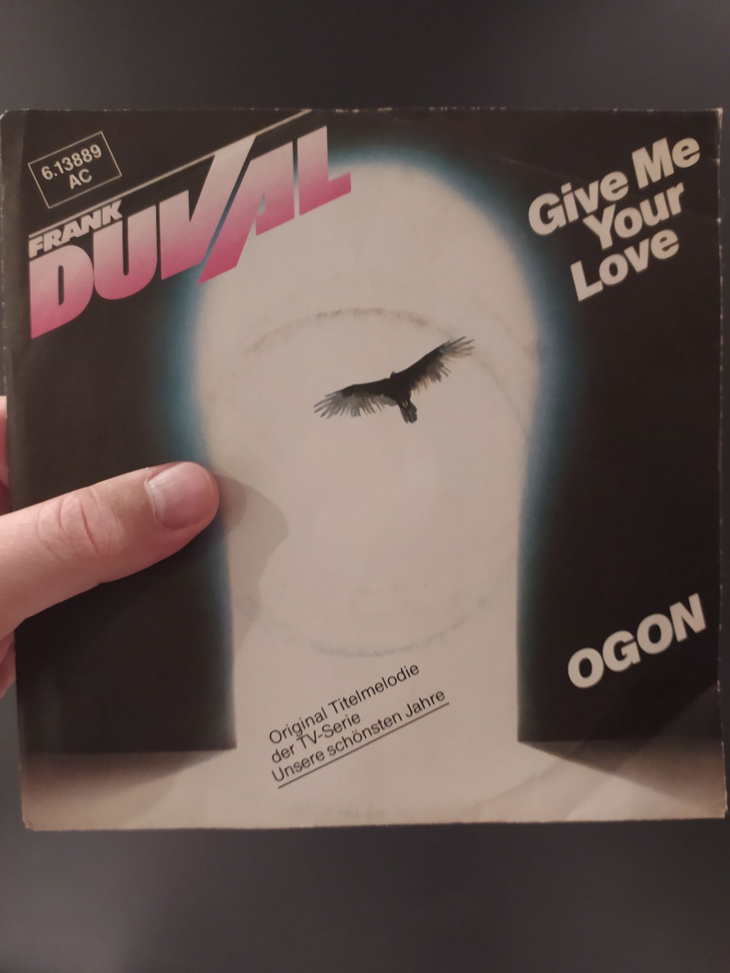 Frank Duval 7". Winyl. NM! Synth-pop, lata 80'. Jak nowa!