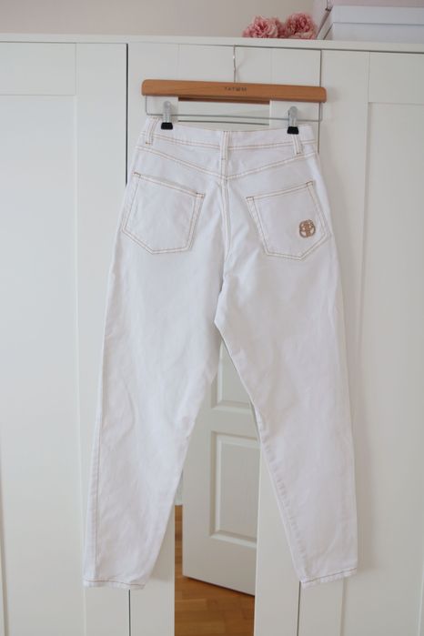 Spodnie skandynawskiej marki BITTE KAI RAND XS/S massimo dutti białe