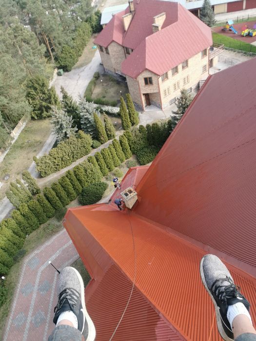 Malowanie dachów, elewacji Wycinka drzew trudnych, rozbiórka kominów