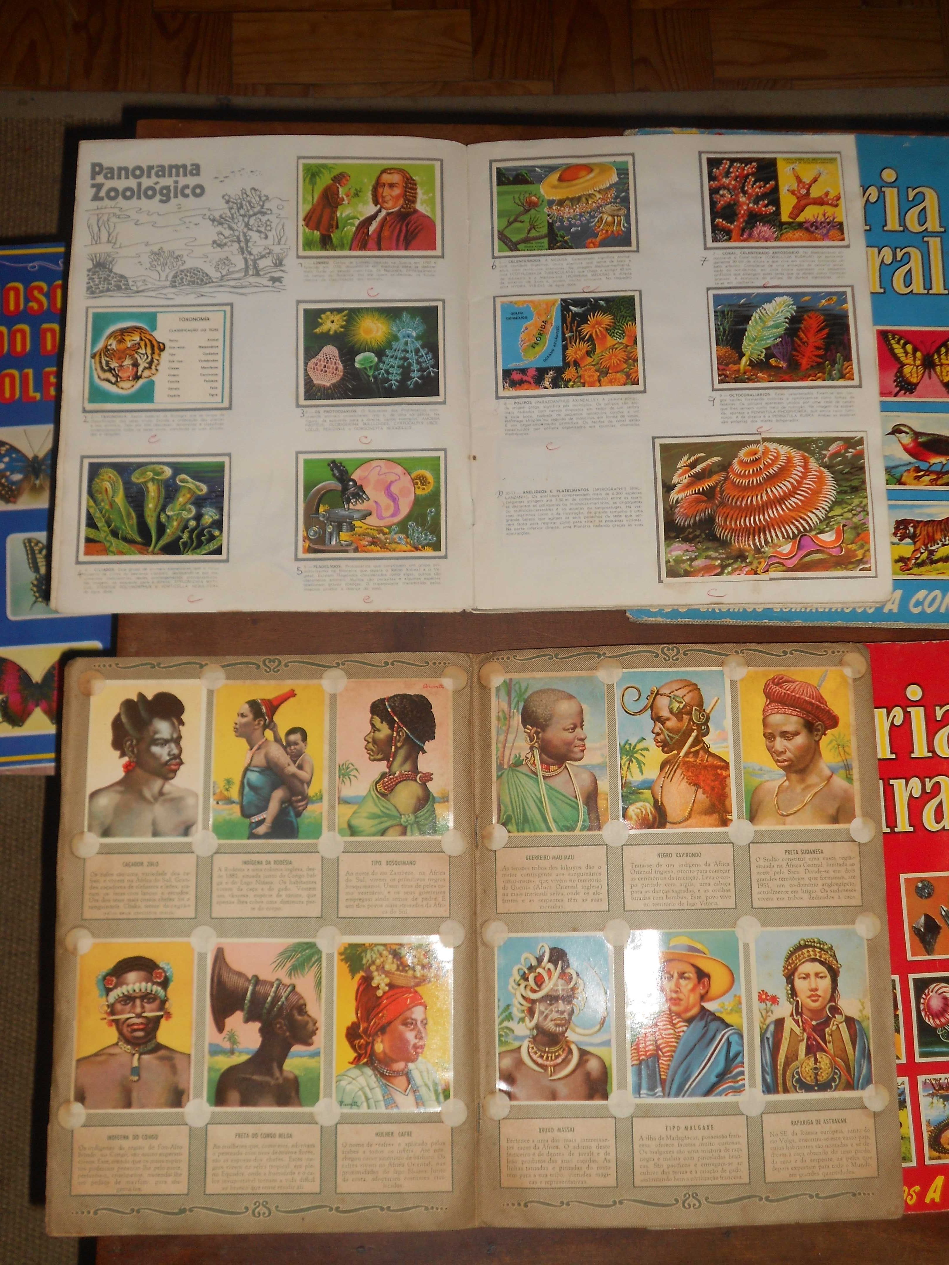 Diversas cadernetas cromos muito antigas - 10 diferentes