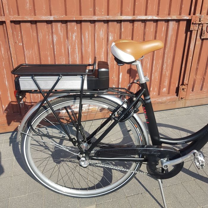 Rower elektryczny BERG ONE SIZE e bike czarny  ŁABĘDŹ jak Gazelle